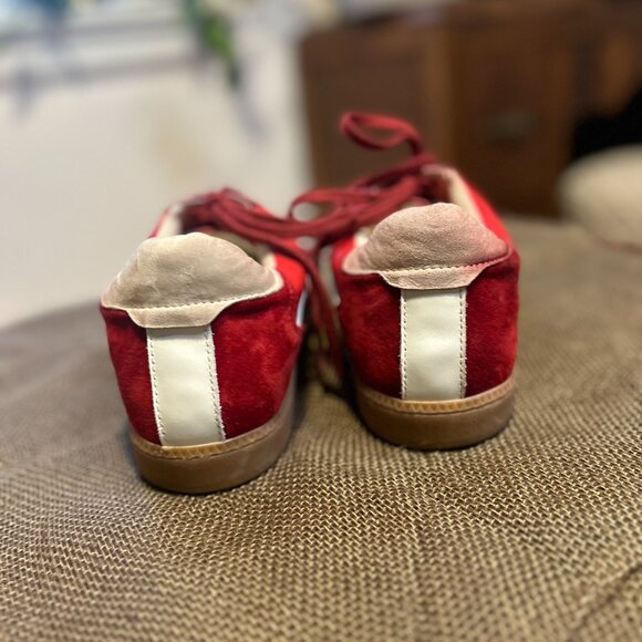 Dolce Vita Notice Sneakers Crimson Suede | Women's 10 | Retro Casual Streetwear - Picture 5 of 9